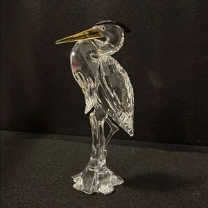 Swarovski Crystal Silver Heron